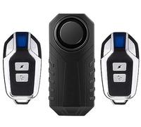 Meichoon Anti Theft Burglar Bike Alarm Wireless Vibration Motion Sensor Waterproof with 2 Remote Control 113db Super Loud for Bicycle Motorcycle Car Scooter Vehicles