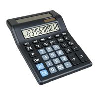 Meichoon Dual Screen Office Calculators Solar & Battery Dual Power