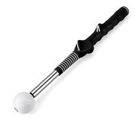 Meichoon Golf Swing Training Aid Retractable Swing Trainer with Sound Feedback Stainless Steel Construction for Indoor/Outdoor Use TP14