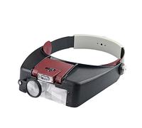 Meichoon Headband Magnifying Glasses with 2 LED Lights Head Lamp Loupe,1.5x 3X 6.5x 8x Eyewear MagnifierFor Repairs Reading Jewelry Making