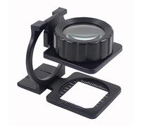 Meichoon Magnifier 20X Magnification Mirror Diameter 3cm/1.18in Portable Mini Professional Detection of Fabric Industrial Electronics Identification of Stamps and Coins