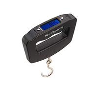 Meichoon Mini Portable Digital Luggage Weight Scale Electronic Scale Steelyard 110lb /50kg with Fishing Hanging Hook Tare Function Backlit LCD Display for Home Farm Factory Hunting Outdoor C42