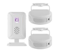Meichoon Motion Sensor Alarm Wireless Detector Home Security Alert System Doorbell for Front Door Indoor Room Entry Driveway Mailbox with 2 Sensor and 1 Receiver