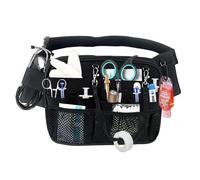Meichoon Nurse Belt Pack with Multi-Compartment Tool Strap Practical with Medical Equipment Pocket and Tape Holder for Stethoscope Bandage Scissors or other Supplies Black