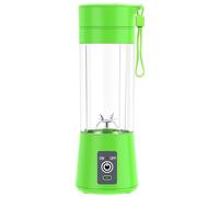 Meichoon Portable Blender Cup USB Travel Juice Mug with Strainer 400ml/14.1oz For Milkshake Smoothie Fruit Juice Vegetable Juice LB33 Green