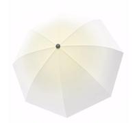 Meichoon Travel UPF 50+ UV Protection Umbrella Portable Compact 8 Ribs Lightweight Waterproof & Windproof Sunshade Stylish Gradient Design for Women for Hiking Backpacking Yellow