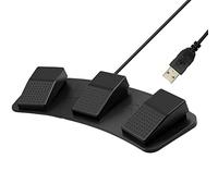 Meichoon USB Foot Mechanical Switch Triple Pedal Control Three Button Program MIDI Function Programmable PC Keyboard Plug and Play Action for Gaming Video Medical Devices Computers