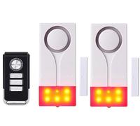 Meichoon Window Door Alarm Wireless for Home Security Sensor Anti Theft Burglar Doorbell Chime DIY Protection Ideal for Pool Garage Apartment and RV with 2 Alarm and 1 Remote Control