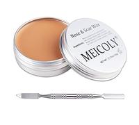 Meicoly Makeup Skin Wax Special Effects Halloween Set Stage Fake Wound Scar,Molding Scars Wax with Spatula,Coagulated Blood Gel,02