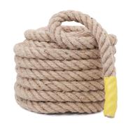 Meidansini 12mm Jute Rope, 32.8 Feet Natural Hemp Rope Strong and Thick Rope, Twisted Manila Rope Jute Twine for for Crafts, Porch Swing Rope, Hemp Rope for Decor, Railing, Docks, Landscaping