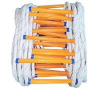 Meidansini Fire Escape Rope Ladder - 10M Fire Resistant Safety Ladder with Hooks, Load Capacity up to 900 kg