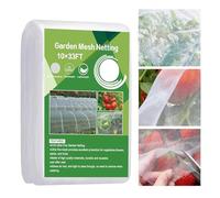 Meidansini Garden Insect Mesh Netting, Ultra Fine Plant Covers for Garden Protection, Mosquito Net Birds Pest Barrier Garden Netting for Greenhouse, Row Covers Raised Bed Barrier Screen (3 * 10m)