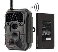 Meidase P100P Wildlife Camera WiFi Bluetooth, 48MP 1296P, 30m Night Vision, 0.1s Motion Activation, IP66 Waterproof, Mobile App Transmission, 8000mAh Rechargeable Battery, Outdoor Garden Monitoring