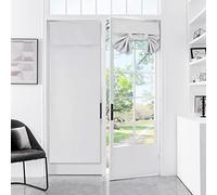 Meider Door Curtains for Door Window, French Door Curtains for Privacy, Easy Installed Tricia Door Panels,Front Door Sidelight Curtain Tie up Shade, Curtain 1 Panel (White, 25 x 70(Inch)) (WD_25)