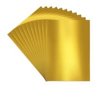MEIDIV 100PCS Gold Mirror Card, A4 Gold Card Single Sided, 210x297mm 250GSM Gold Mirror Card Sheets, A4 Gold Cardstock Metallic Foil Mirror Paper for Craft