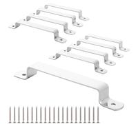MEIDIV 25 Pack Fence Post Brackets, Fence Panel Clips, Stainless Steel Fence Brackets for Panels, Fence Post Security Brackets Includes Screws for 100mm/4in Concrete Post Wooden Post
