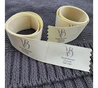 MEIEG 20-100 Pcs Custom Sewing Labels with Logo or Text, Foldable Cotton Tags, Personalized Sew-on Tags DIY Name Labels(40x50mm)