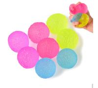 MEIEST 8 PCS Mini Textured Stress Balls- Sensory Fidget Squeeze Toy with Super Solid Squish-Slow Rising Stress Balls-Stress Relief Hand Toy