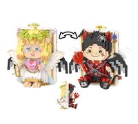 MEIEST Double Side Building Blocks Set,Creative Opposites Building Bricks Toy,Cute Home Decoration (Angel&Devil)