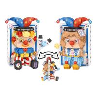 MEIEST Double Side Building Blocks Set,Creative Opposites Building Bricks Toy,Cute Home Decoration (Two Jokers)