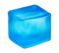 MEIEST Giant Stress Cube - 8 CM Cube-Sensory Fidget Squeeze Toy with Super Solid Squish-Slow Rising Ice Cube Stress Balls-Stress Relief Hand Toy (Blue)