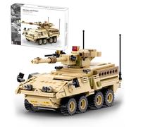 MEIEST Military Vehicle Building Blocks Sets,Armored Model Brick Set Highly Detailed Set for Military Enthusiast, Teens and Adults (M1128 Mobile Gun System)