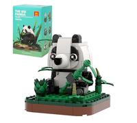 MEIEST Mini Animals Building Block Set,Land animal themed Collection Construction Building Bricks Toy,Home Decor (Panda)