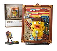 MEIEST Mini Building Blocks Cute 3D Painting Model Set Age 15+,Simulation Particle Stereograph Collection Construction Building Bricks Toy,Home Decor,14+ (The Scream Duck)