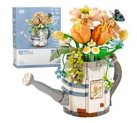 MEIEST Mini Building Blocks Watering Pot Bonsai Plant Model Set,Particle Flower Succulent Botanical Collection Construction Building Bricks Toy,Home Decor