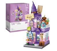 MEIEST Mini City Shop Street View Block Model Set, Creative DIY Building Simulation Collection Particle Building Block Toys, Home Decor (The Magic House)