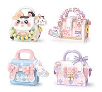 MEIEST Mini Sweet Handbag Building Blocks Set,Cute Animal Candy Handbag Collection Construction Building Bricks Toy (4 in 1)