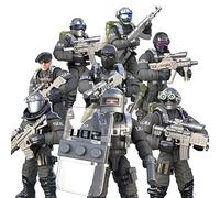 MEIEST SWAT Model Equipment Assembly Building Block Toys,8 PCS City Police Action Mini-Figures with Multiple Military Weapons Accessories,Party Favors Set
