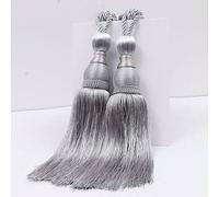 MEIFULLE 1 Pair Large Luxury Curtain Ttassels Home Decorative Tassels Polyester Silk Gold Silk Tennis Tassel Hanging Ear Curtain Srap
