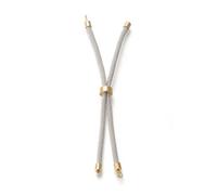 MEIFULLE 10Pcs Braided Twisted Nylon Cords with Adjustable Extension Tail Chain Lobster Clasps Connector For Bracelet Jewelry DIY Making