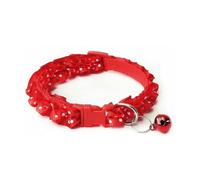 MEIFULLE 1PC Lace collar Adorable Lace Dog Cat Collar with Bell - Adjustable Pet for Small Dogs and Cats