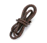 MEIFULLE 3mm 4mm 5mm 6mm Round Braided Genuine Leather Cords 3/4/5/6mm Vintage Leather String Cord For Leather Bracelet Jewelry Making，1/2meters