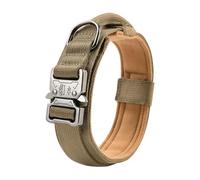 MEIFULLE Adjustable Tactical Dog Collar Durable Nylon Collars for Medium Large Dogs German Shepard Rottweiler Walking Training