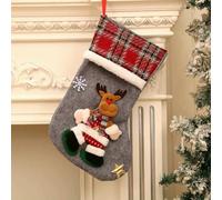 MEIFULLE and New Year Present Bags Collection, Stocking Stuffers Santa Decoration Socks for Fireplace
