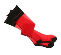 MEIFULLE Contrast Color Rib Cut Edge Thigh High Stockings Retro Cuban Heel Back Seam Medias 10D Ultra Thin Transparent Underwear