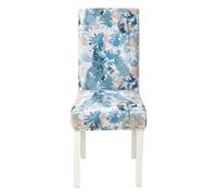 Meigeh Chair Covers for Dining Room Chair Slipcovers Elastic Printed Chair Protective Covers Time 2 pcs