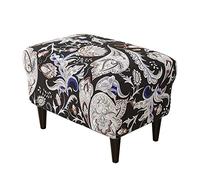 Meigeh Wingback chair slipcovers armchair covers Printed wingback armchair cover Ottoman covers stretch rectangle Foot Stool cover pouffe cover