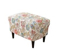 Meigeh Wingback chair slipcovers armchair covers Printed wingback armchair cover Ottoman covers stretch rectangle Foot Stool cover pouffe cover