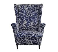 Meigeh Wingback chair slipcovers armchair covers Printed wingback armchair cover wingback chair slipcovers for living room Convention