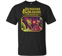 meiguixing Dungeons Diners Dragons Drive-Ins T-Shirt Funny Black Vintage Gift Men Black M