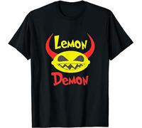 meiguixing Lemon Demon Fruits Funny Men Woman T-Shirt Black XXL
