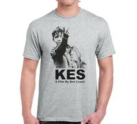 MEIHEXIANSHENG Kes Movie (1969) Billy Two Fingers Billy Casper Film T-Shirt Ken Loach Grey L