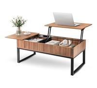 Meihkkud Wood Coffee Tables, Wood Lift Top Coffee Table with Hidden Storage Compartment, for Use in The Living Room Bedroom Office(42.9in)
