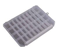 Meiho Tackle Box Micro Ribbed System C-1200NS 255 x 190 x 28 mm Clear (5951)