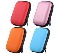 MeiHongJiaYe Pack of 4 Playing Card Box, Playing Card Case for UNO Card Box, Card Storage Box for UNO Extreme Card Game, Cabo UNO Flip Card Game Boxes (4 Colours, 11 x 8 x 4 cm)