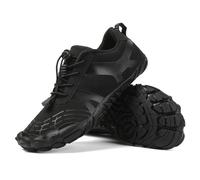 MEIION Apex Orthopaedic Premium Outdoor Barefoot Shoes for Autumn & Winter Unisex Barefoot Shoes with Wide Toe Box and Zero Waste Sole - Soft, Non-Slip and Breathable, black, 12 UK